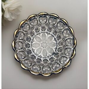 Vintage Jeannette Glass Thumbprint Dessert/Berry Bowl Set Of 4